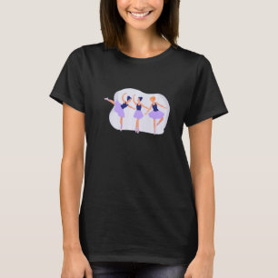 T-shirt Ballet artistique Ballerina Pointe Barr Graphic