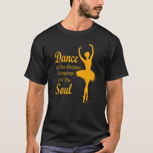 T-shirt Ballet Ballerina Dance est la langue cachée de t (Devant)