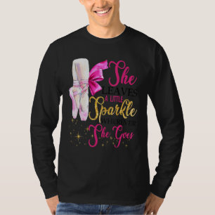 T-shirt Ballet Ballerina Pointe Chaussures Elle Feuille Sp