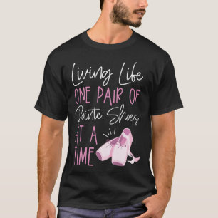 T-shirt Ballet Ballerina Vie Vie Une Paire De Pointe