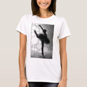T-shirt Ballet Black Blanc Danse Ballerina