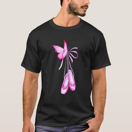 T-shirt Ballet Chaussures Papillon Danse Cool Danse Baller (Devant)