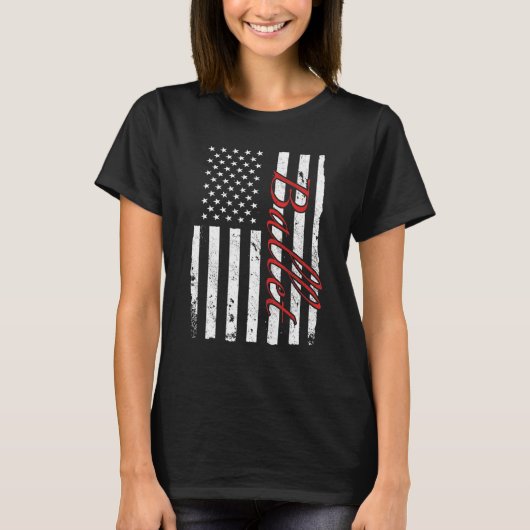 T-shirt Ballet Dancer Ballerina American Flag Dance 2 (Devant)