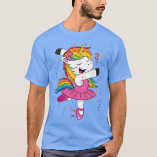 T-shirt Ballet Dancer Unicorn Dancing Fan Ballerina G