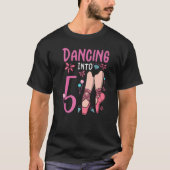 T-shirt Ballet Dansant En 5 Anniversaire Ballerina Ballet (Devant)