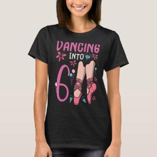 T-shirt Ballet Dansant En 6 Anniversaire Ballerina Ballet
