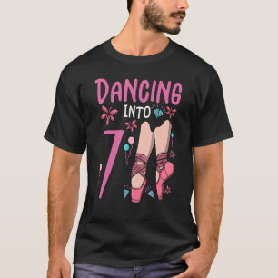 T-shirt Ballet Dansant En 7 Anniversaire Ballerina Ballet 