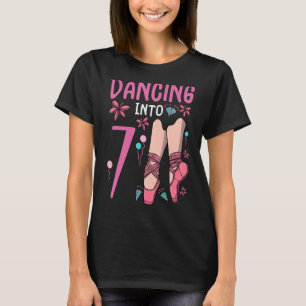 T-shirt Ballet Dansant En 7 Anniversaire Ballerina Ballet