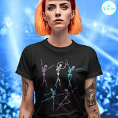 T-shirt Ballet Danser squelette déplaisant éffrayant Hallo