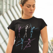 T-shirt Ballet Danser squelette déplaisant éffrayant Hallo