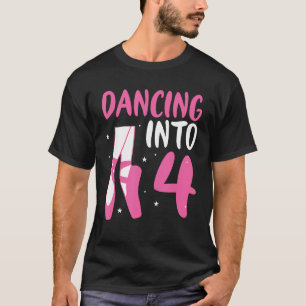 T-shirt Ballet Danseuse Danser dans 4e anniversaire Baller