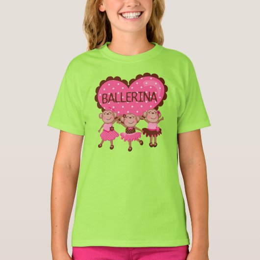 T-shirt Ballet de singe (Devant)