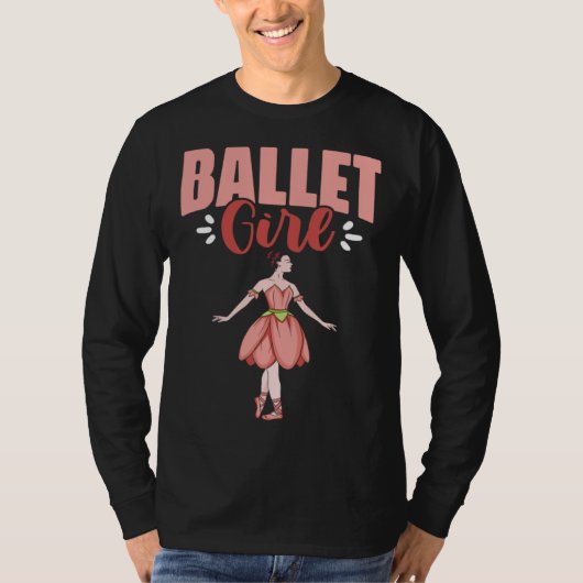 T-shirt Ballet Girl Ballerina Dancing Ballet Dancer (Devant)