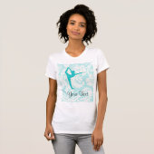 T-shirt Ballet turquoise (Devant entier)