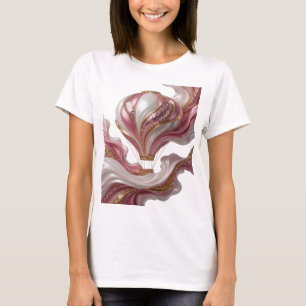 T-shirt Ballon d'air GLOWING GLAMOUROUX en Or FROID