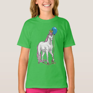 T-shirt Ballon d'anniversaire Licorne