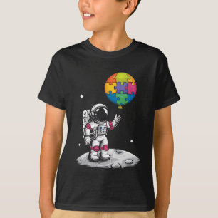 T-shirt Ballon d'astronaute autiste Espace Sensibilisation