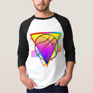 T-shirt Ballon de basket-ball rétro moderne