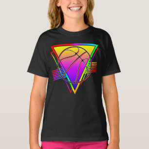 T-shirt Ballon de basket-ball rétro moderne