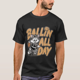 T-shirt Ballon de basket-ball toute la journée
