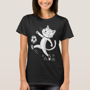T-shirt Ballon de football drôle de chat - Amateur de chat