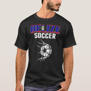 T-shirt Ballon de football du Belize dans le filet   Parti