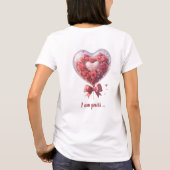 T-shirt Ballon en forme de coeur en aquarelle tendance ave (Dos)