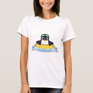 T-shirt Ballon gonflable pingouin natation Été