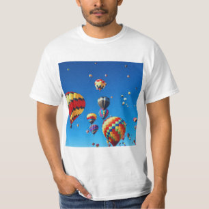 T-shirt Ballons à air chaud Ciel bleu
