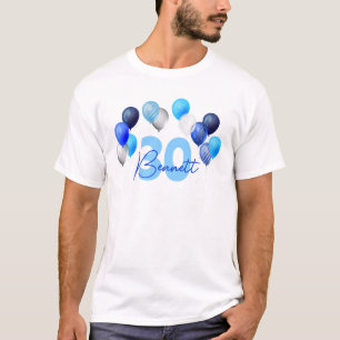 T-shirt Ballons Bleus Anniversaires