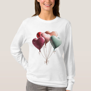 T-shirt 🎈 Ballons cardiaques 3D étonnants - Parfait pour 
