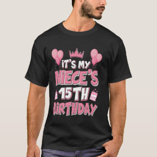 T-shirt Ballons C'est le 15e anniversaire de My Niece 2010