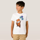 T-shirt Ballons d'cavalier volant mignon animal poney (Devant entier)