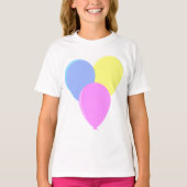 T-shirt Ballons de fête multicolores mignons (Devant)