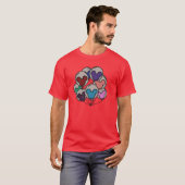 T-shirt ballons de fille du parc Mickey (Devant entier)
