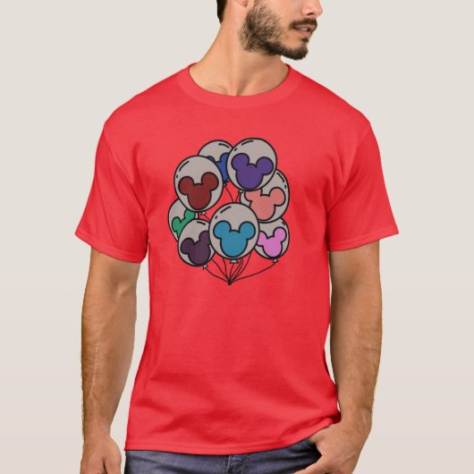 T-shirt ballons de fille du parc Mickey (Devant)