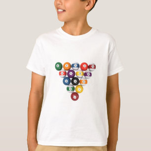 T-shirt Ballons de piscine / Billard : Modèle 3D: