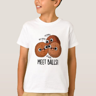 T-shirt Ballons de rencontre Drôle Social Meatball Pun