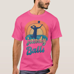 T-shirt Ballons De Sable Pour Un Joueur De Beach-Volley