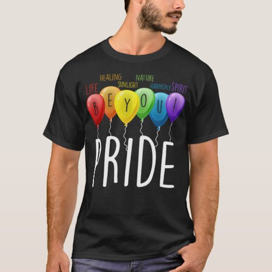 T-shirt Ballons LGBT Pride -échelle standard-4_00x (Devant)