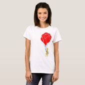 T-shirt ballons rouges. (Devant entier)