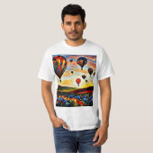 T-shirt Ballons sur le paysage 2 (Devant entier)