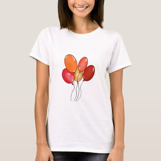 T-shirt Ballons vibes heureuses (Devant)