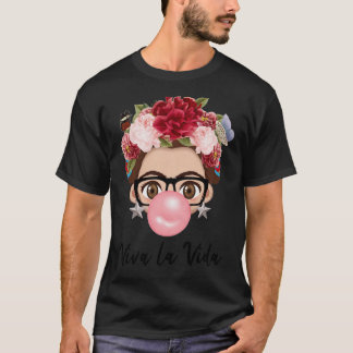 T-shirt Ballons VIva Frida Kahlo peintre art pour les fans