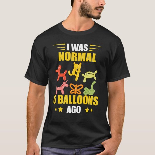 T-shirt Balloon Artiste Il Y A 6 Ballons Balloon Twisting (Devant)