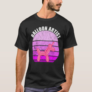 T-shirt Balloon Artiste Vintage Coucher de soleil Balloon