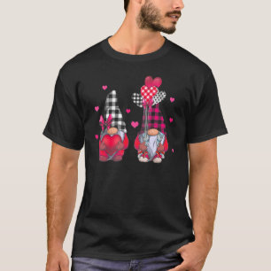 T-shirt Balloons Coeur Et Plaid Roses Valentines Jour Gnom