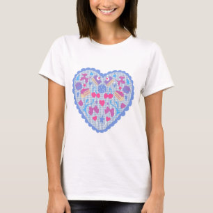 T-shirt Balloons & Friandises Gingham Cœur