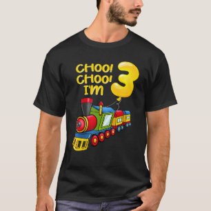 T-shirt Balloons Jeunesse J'ai 3 ans Garçons Train 3e Birt