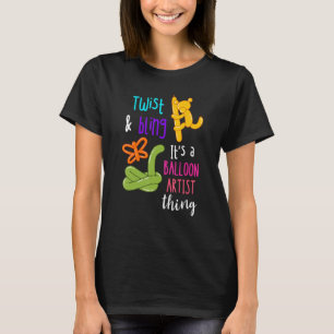 T-shirt Ballotte Artiste Tourner Et Bling Balloon Animal B